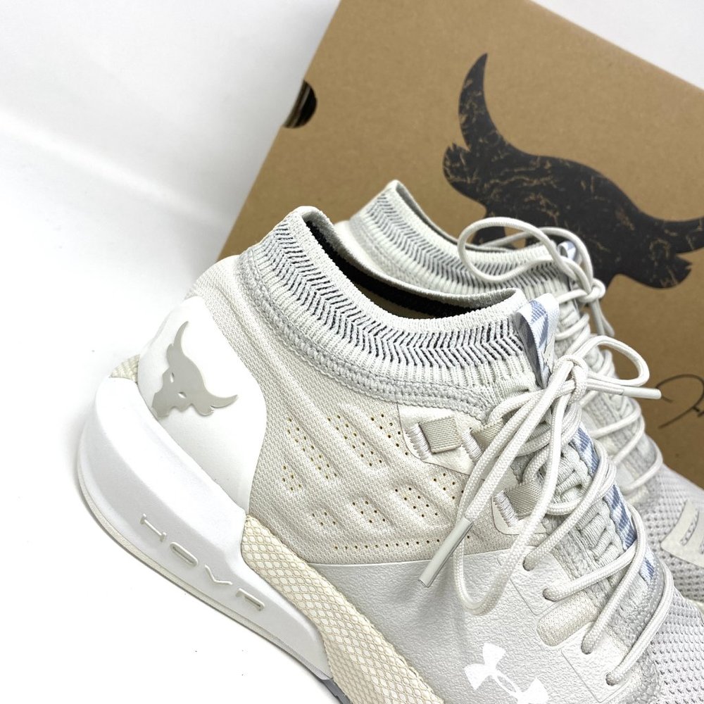 🌸Sale🌸 Under Armour UA Project Rock2 Mesh White Sneaker Women’s 3022398-103 - Picture 8 of 10
